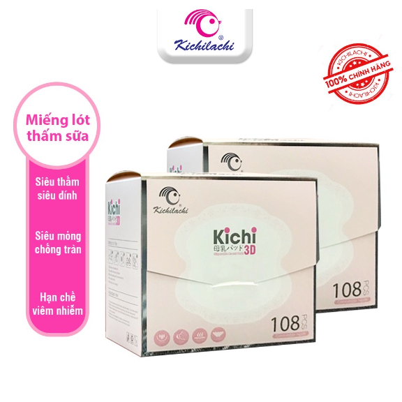 Thấm sữa Kichilachi 108 miếng date 6/2028