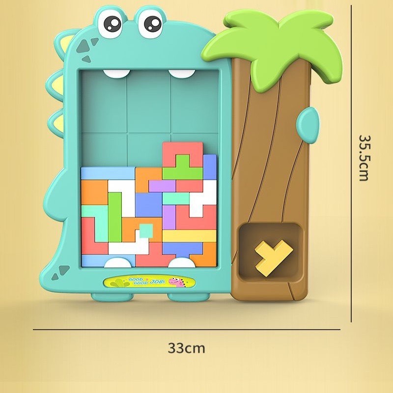 Đồ chơi xếp hình cho bé từ 1 tuổi trở lên Đồ Chơi Xếp Hình Tetris Ba Chiều Luyện Tư Duy Logic Cho Bé 3-6 Tuổi