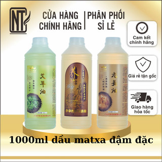 1 lít Tinh Dầu massage Body ,tinh dầu giảm béo,dầu gừng nóng,tinh dầu ngải cứu, thuốc bắc,nhân sâm