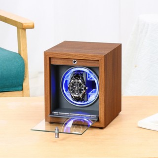 CÓ ẢNH THẬT Hộp Lắc Đồng Hồ Cơ 1 Xoay Bằng Da Pu 12x13x16 cm