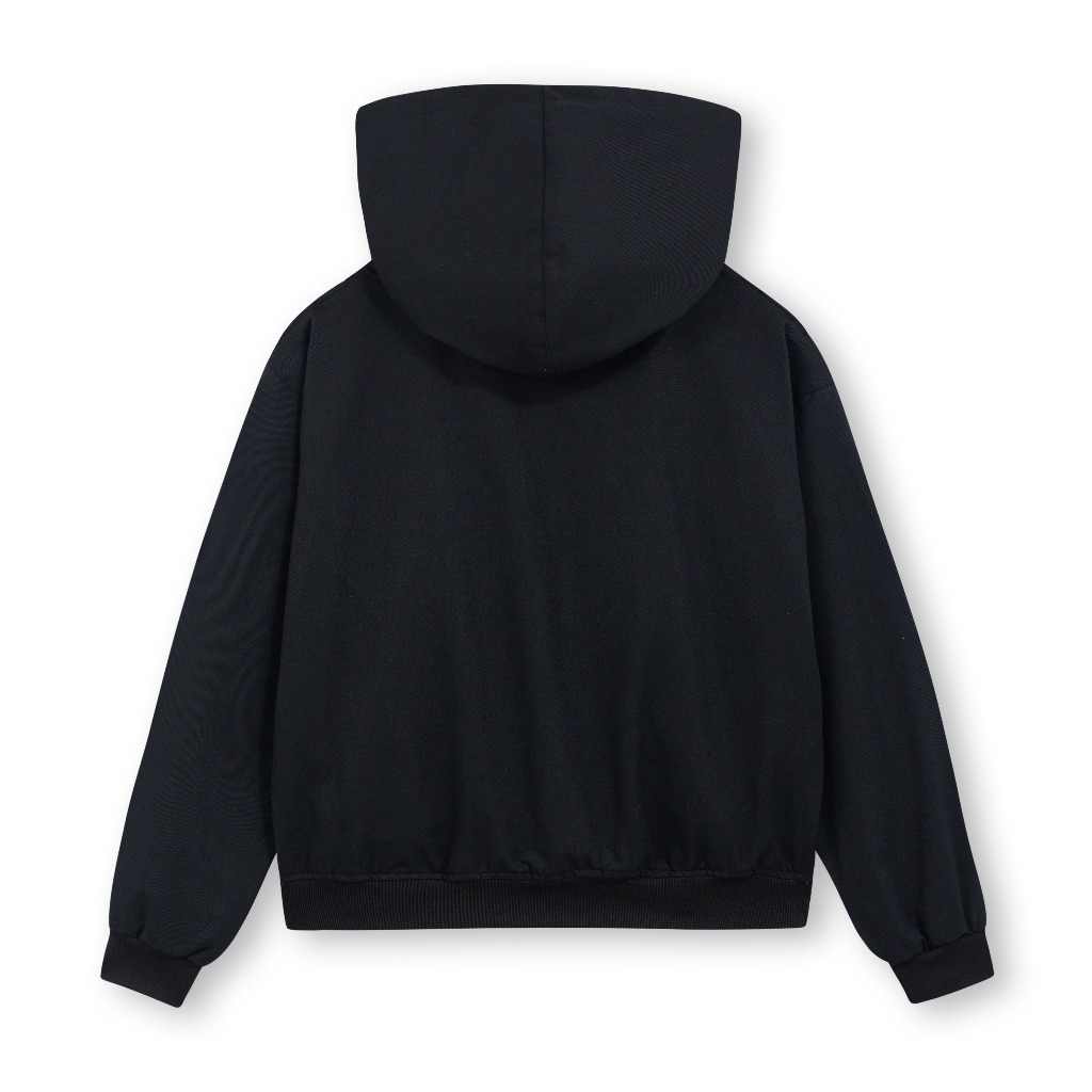 Áo Hoodie zip kaki 360GSm kéo khóa basic form Boxy trẻ trung - Snomad