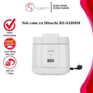 Nồi cơm điện cơ hitachi rz-s18mm w 1.8l dùng cho gia đình 4-6 người