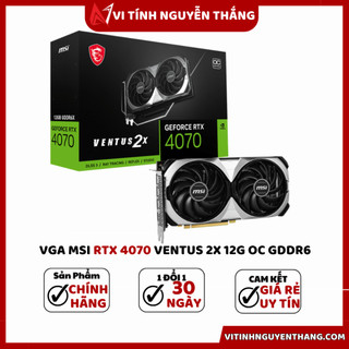 Vga- card màn hình msi geforce rtx 4070 ventus 2x e 12gb oc