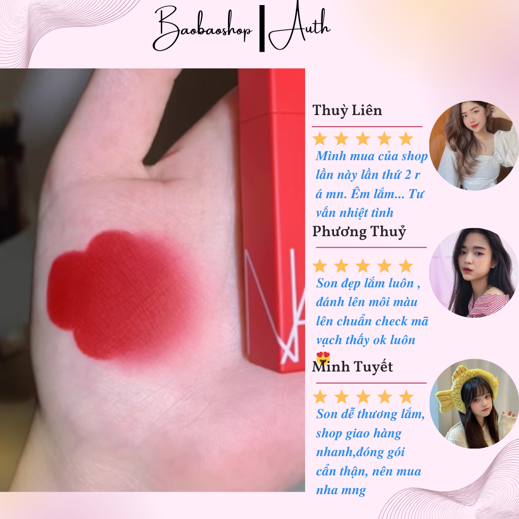 Son NARS Powermatte Lipstick 1g - Sức Mạnh của Màu Sắc, Đôi Môi Quyến Rũ