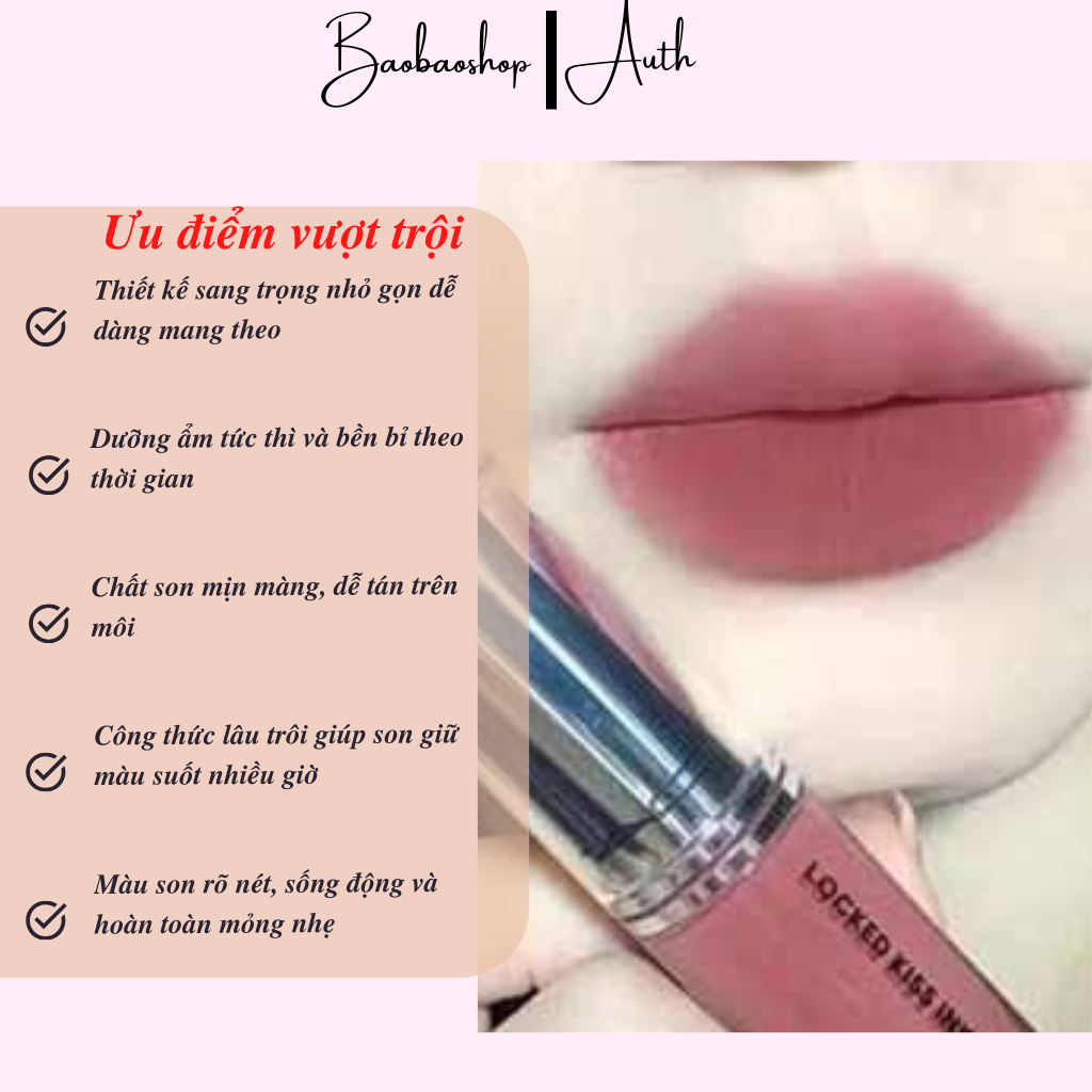 Son MAC Locked Kiss Ink 2ml - Đôi Môi Lì Sâu và Bền Màu