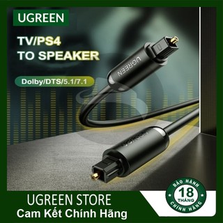 Cáp Âm Thanh Sợi Quang Optical UGREEN AV122 dây PVC dài 1m - 3m Hàng Chính Hãng