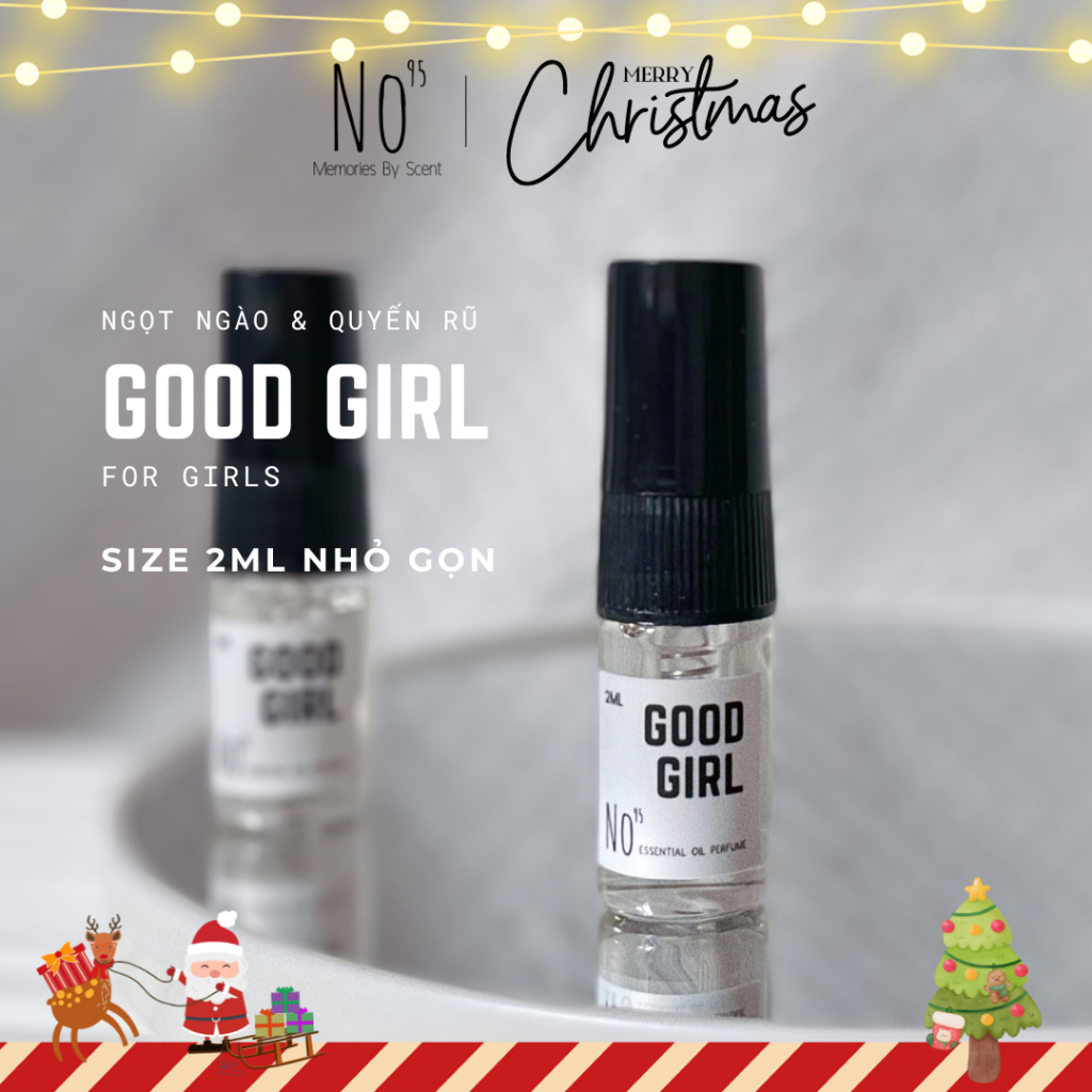 Tinh dầu nước hoa No95 Good Girl 2ml dành cho nữ, ngọt ngào, quyến rũ