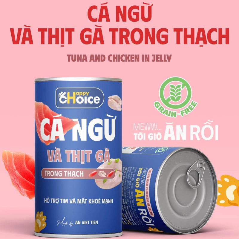 Pate Happy Choice lon 400g