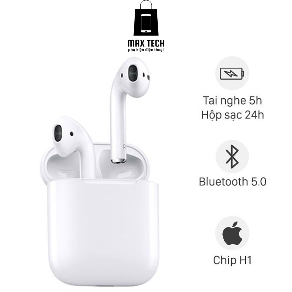Tai nghe Bluetooth AP 2 không dây bản cao cấp đầy đủ chức năng định vị,cảm ứng, bảo hành lỗi đổi mới