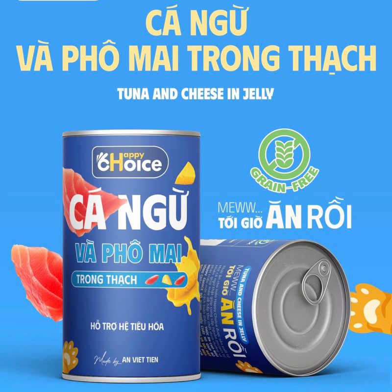 Pate Happy Choice lon 400g