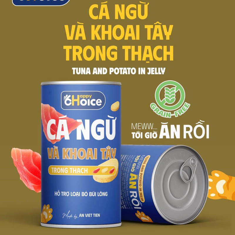 Pate Happy Choice lon 400g