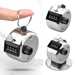 Máy đếm sản lượng cầm tay, để bàn 4 số cơ học đếm số lượng, kiện, sản phẩm ngành may