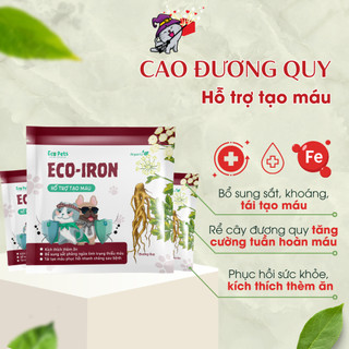 Thực phẩm hỗ trợ tái tạo máu chó mèo ECO IRON bổ máu thêm sắt cho mèo mẹ mèo bầu kích thích ăn ngon 5gr PhuThuyMeo
