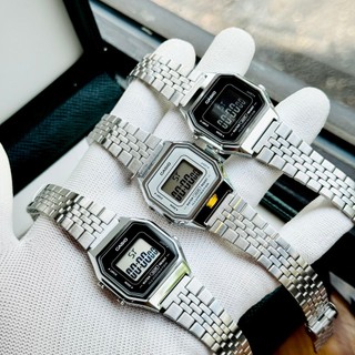 Đồng hồ điện tử nữ dây thép Casio LA680 Vintage