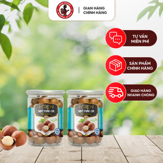 Hạt macca h'ren sấy chín thơm ngon dinh dưỡng hộp 300gr-500gr