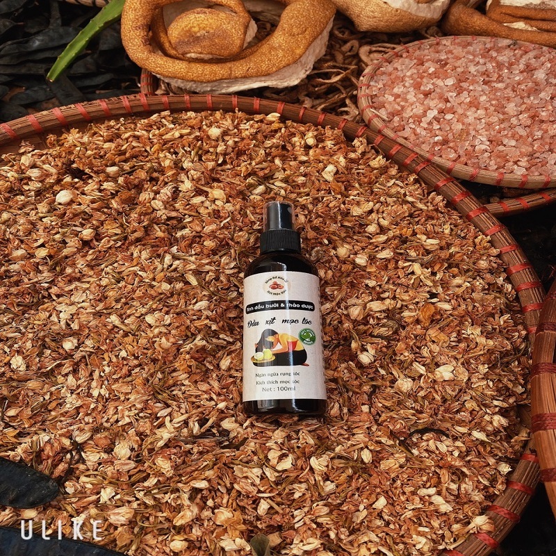 Xịt bưởi mọc tóc, xịt dưỡng tóc giúp kích mọc, giảm gãy rụng, thơm tóc  100ml