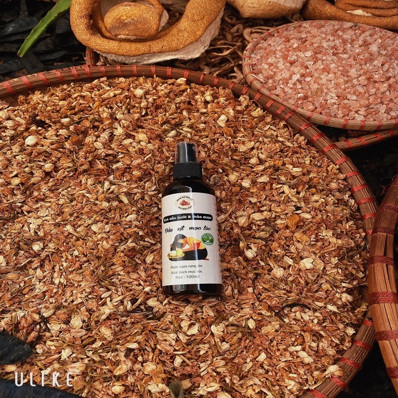 Xịt bưởi mọc tóc, xịt dưỡng tóc giúp kích mọc, giảm gãy rụng, thơm tóc  100ml