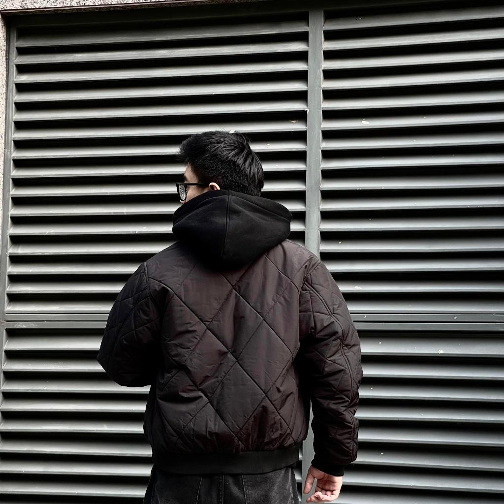 Áo Khoác Bomber basic trần bông quả trám bao giặt máy - Snomad