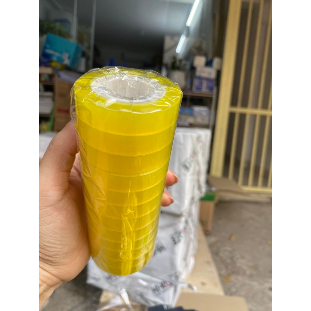 01 cây băng dính trong văn phòng bản 1cm/2cm