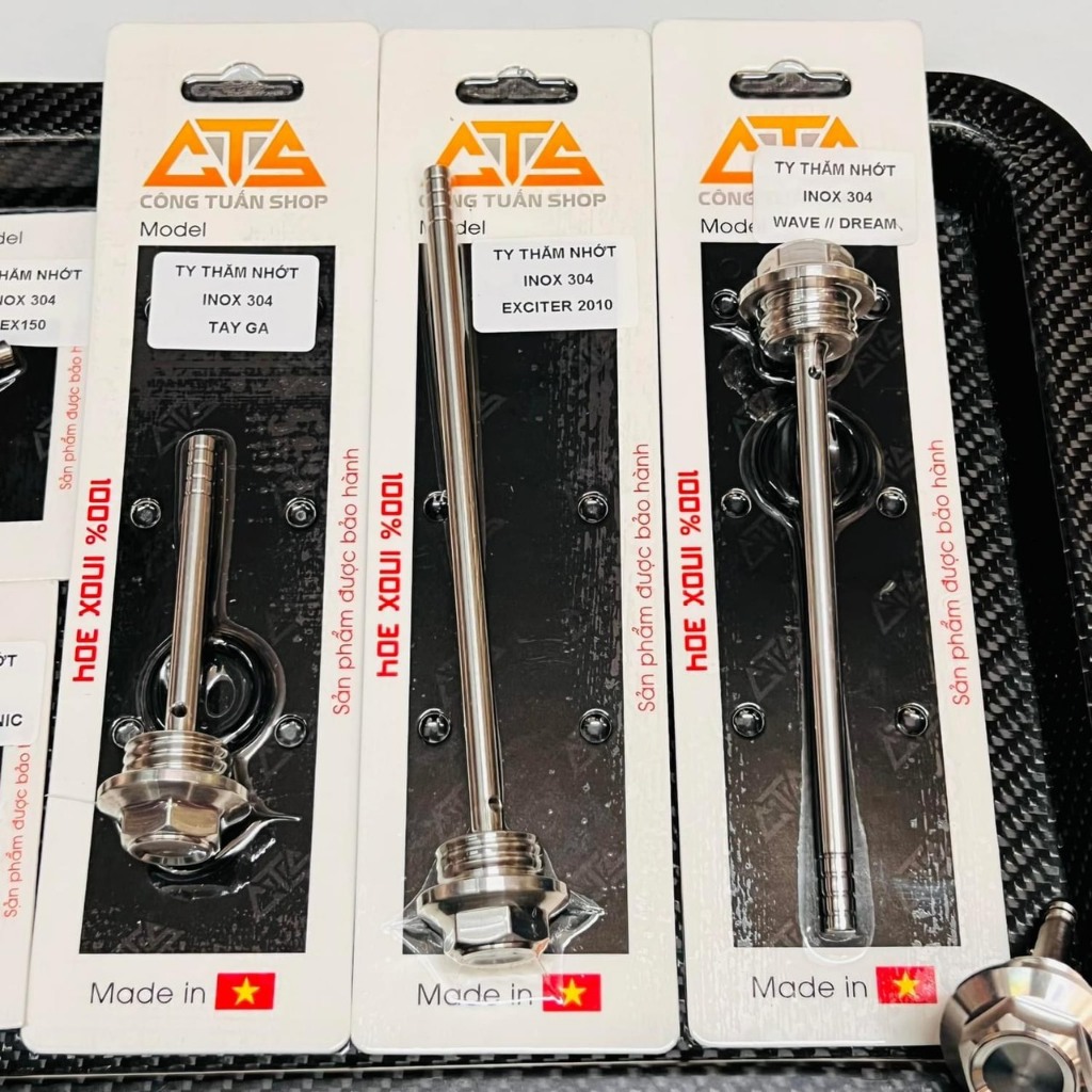 Ty thâm nhớt CTS Inox 304 : Xe tay ga, Exciter 2010 /150, Winner, Sonic, Wave , Dream