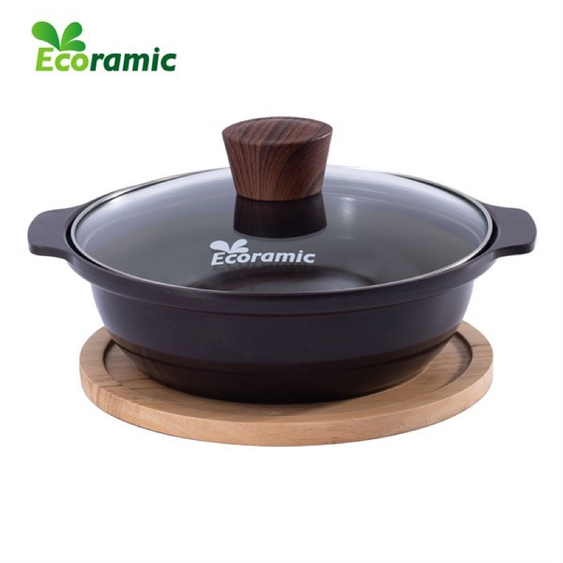 Nồi Kho Cá Thịt Đáy Từ Ecoramic Siêu Bền Chính Hãng 20CM 24CM