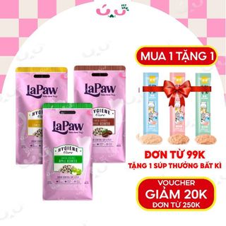 Cát vệ sinh cho mèo LAPAW than hoạt tính cao cấp ít bụi, siêu vón, thơm lâu tiết kiệm - Bao 10L - Ú Nu Pet Shop