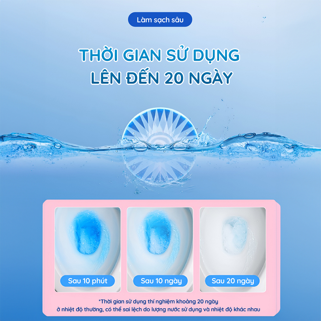 Combo 20 Viên sạch bồn cầu CleanZ chai thả bồn cầu sạch khuẩn tẩy sạch mảng bám khử mùi diệt vi khuẩn toilet