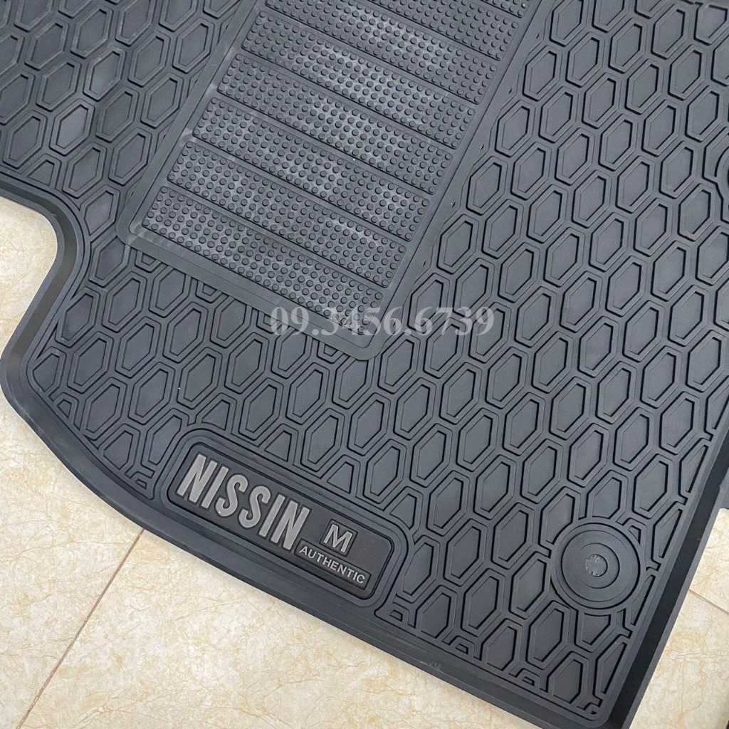 Thảm lót sàn cao su Mazda CX3, CX30 màu đen chữ Xám, ko mùi, dễ vệ sinh lau rửa