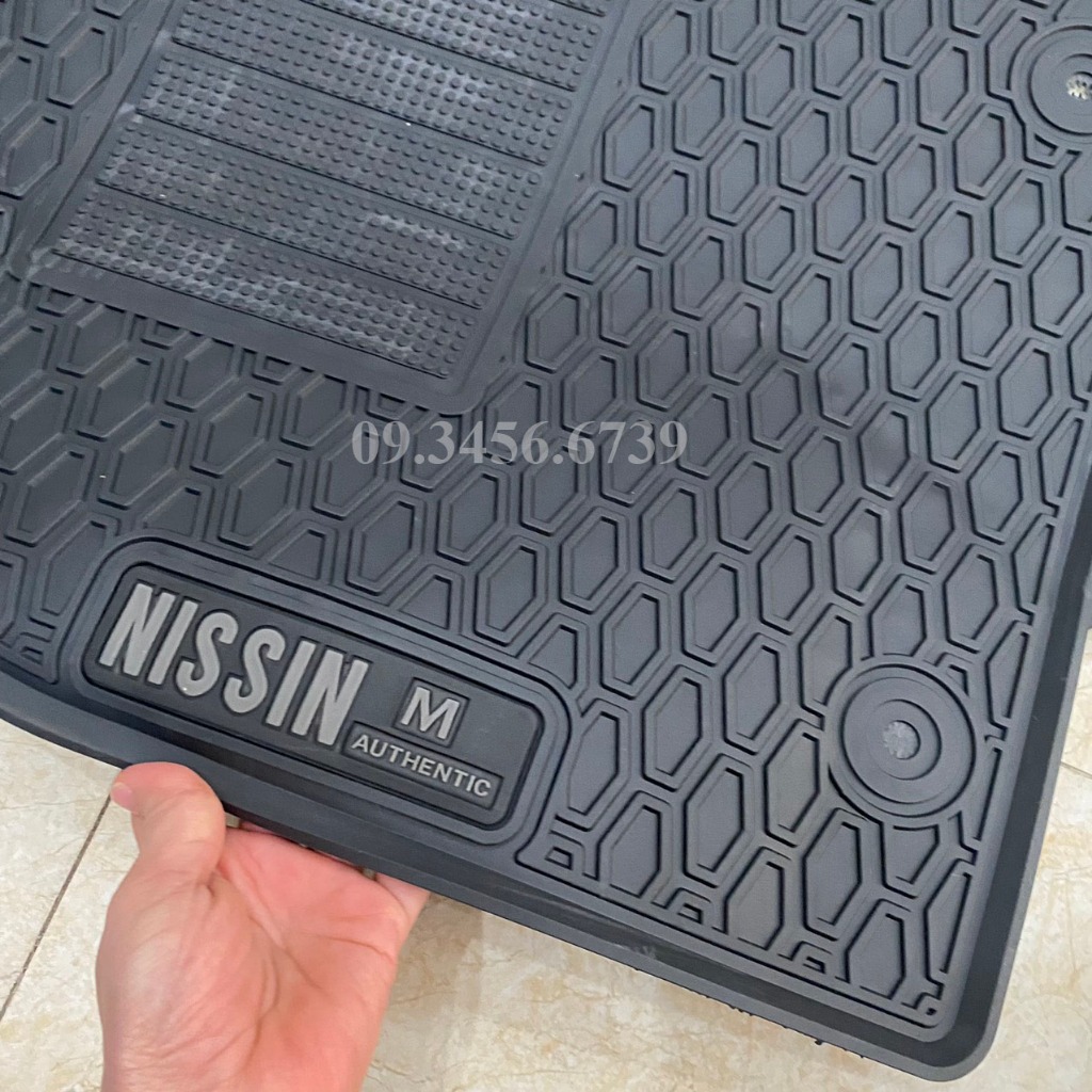 Thảm lót sàn cao su Mazda CX3, CX30 màu đen chữ Xám, ko mùi, dễ vệ sinh lau rửa