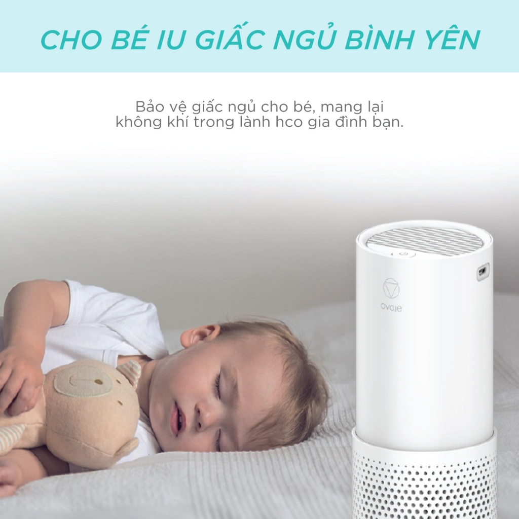 Máy lọc không khí Mini Ovoje - VSBVLAP001 - Loại sạc không Pin