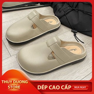 Dép nữ, Sục trơn đế 3cm, phong cách đơn giản, dễ phối đồ