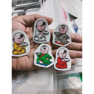Bộ 5 tem nổi hình chú tiểu siêu đẹp