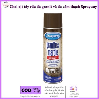 Sprayway Granite & Marble Chai xịt tẩy rửa đá granit và đá cẩm thạch 539g Sprayway 702