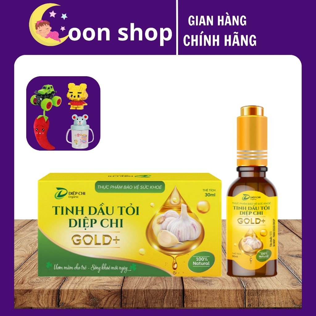 Dầu Tỏi Diệp Chi Gold 30ml Giúp Bé Giảm Hắt Hơi Sổ Mũi Và Tăng Sức Đề Kháng - Chai 30ml