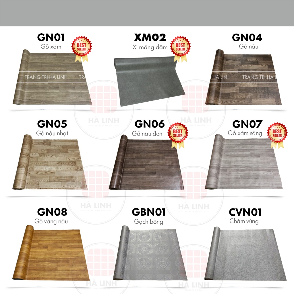 Simili lót sàn vân gỗ nhám chống thấm nước, thảm nhựa trải sàn phòng ngủ kho xưởng cửa hàng giá rẻ khổ 1m