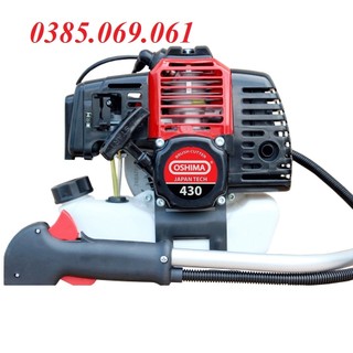 Máy cắt cỏ 2 thì 1500w oshima 430 bạc
