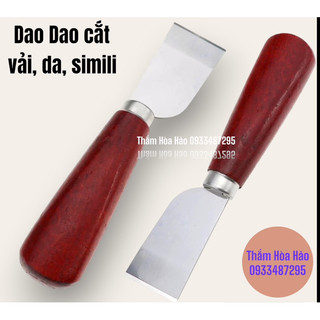 Dao cắt da thuộc cán gỗ không thể thiếu khi làm đồ da thủ công - Dao lạng da cao cấp