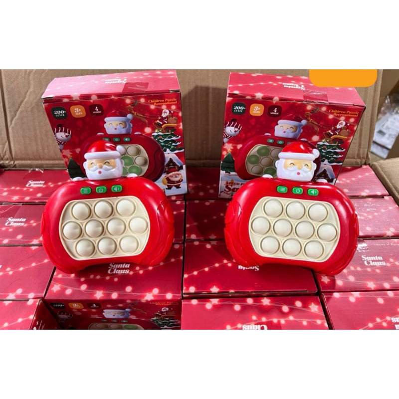 Đồ chơi Pop it ông già Noel thế hệ mới - máy điện tử chơi game thế hệ mới - giải trí bấm nút theo đèn nhạc
