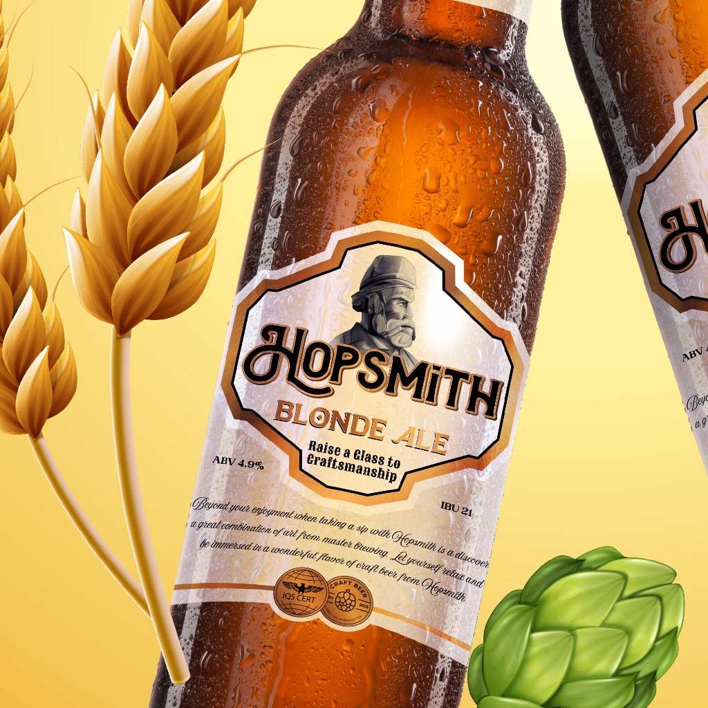 Bia Thủ Công Hopsmith Blone Ale Là Dòng Bia Thủ Công Độc Đáo Tại Brewmaster, Mùi Hương Thơm Khó Cưỡng Lại