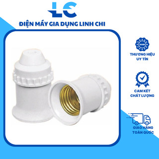Đui đèn treo xoáy e27, đui vát tường, đui chống nước mưa dùng cho mọi loại bóng đèn đui e27