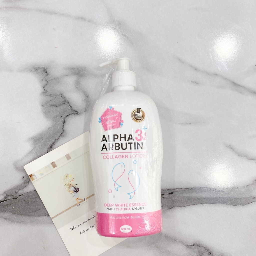 Sữa Dưỡng Thể Alpha Arbutin Collagen Lotion Kem Body Dưỡng Trắng, Nâng Tone Thái Lan 500ml