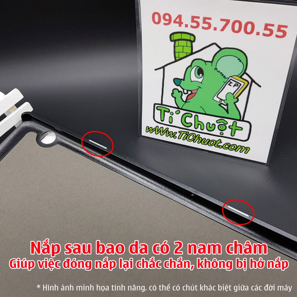 Bao da Samsung Tab A9+ / A9 PLUS 11" X216B 2023 Gấp 3 Khúc Lưng Cứng Có Nam Châm