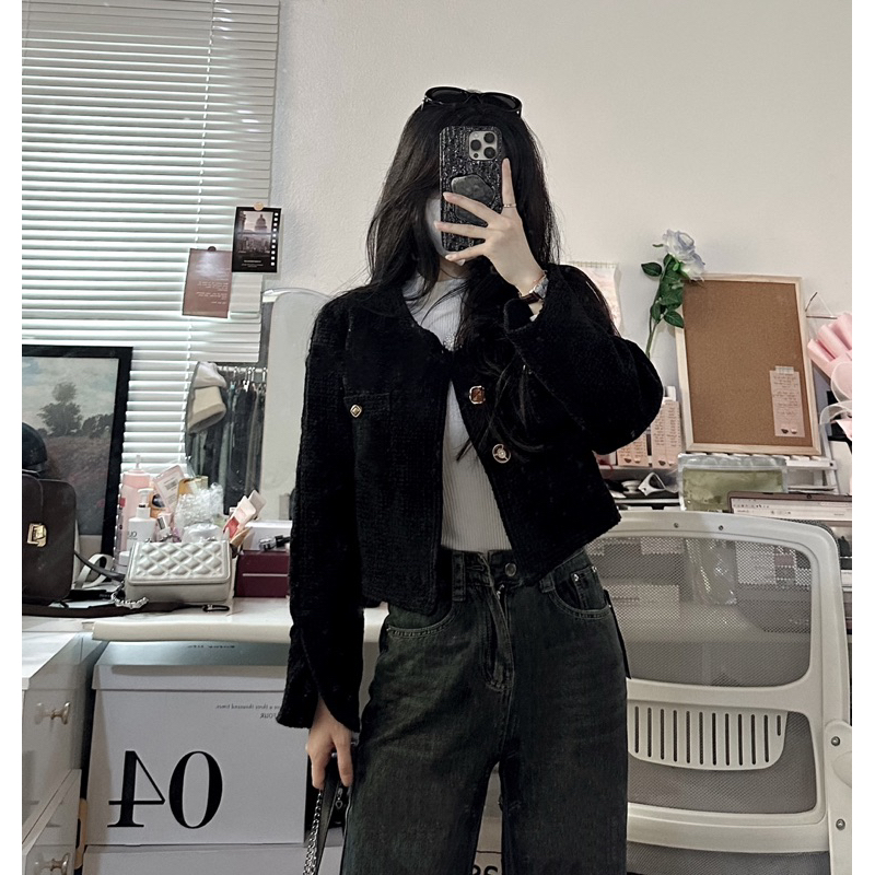 Áo dạ stweed loại đẹp có đệm vai