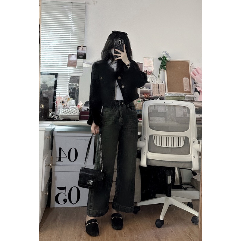 Áo dạ stweed loại đẹp có đệm vai