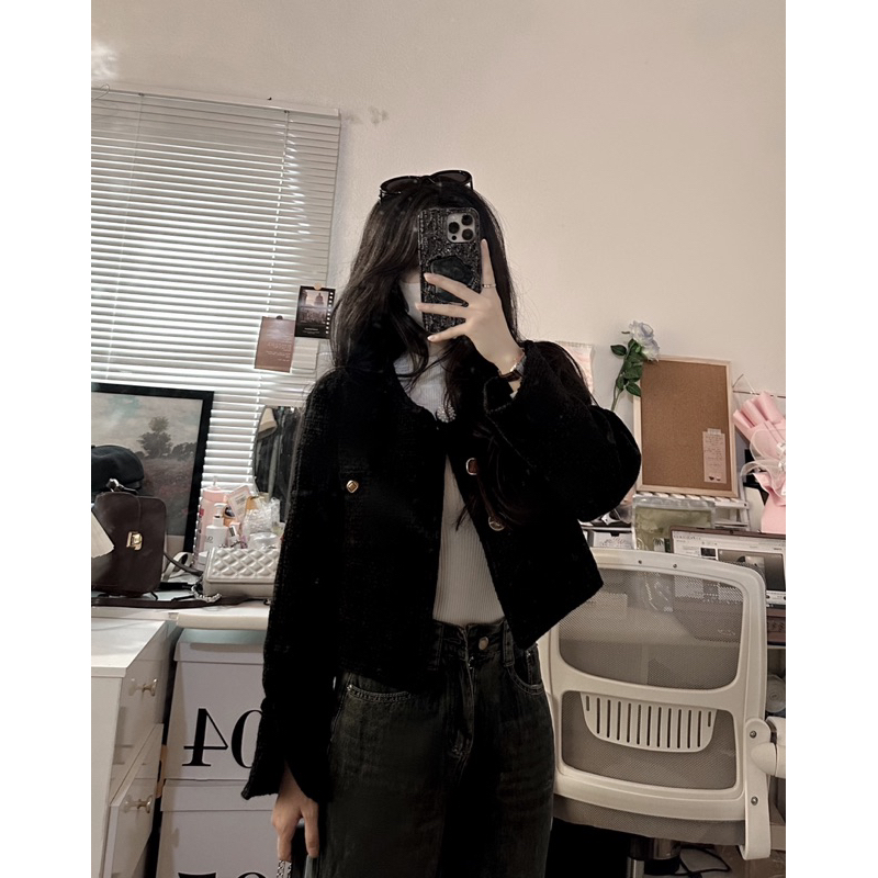 Áo dạ stweed loại đẹp có đệm vai