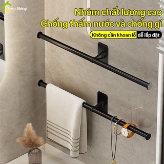 Giá treo khăn NAGO sang trọng nhiều kích cỡ, Giá treo dán tường không khoan, Thanh sào treo khăn