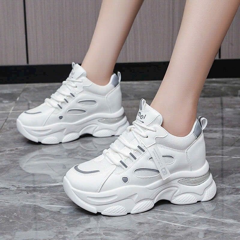[Mã 25MINI3 giảm 40K đơn 150K] Giầy thể thao nữ độn đế 8 phân siêu nhẹ cao cấp