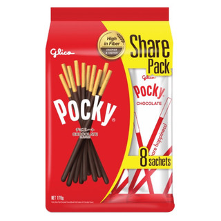  Gói tiết kiệm  Bánh Que Pocky Vị Cookies Cream   Dâu   Chocolate Gói 160g 