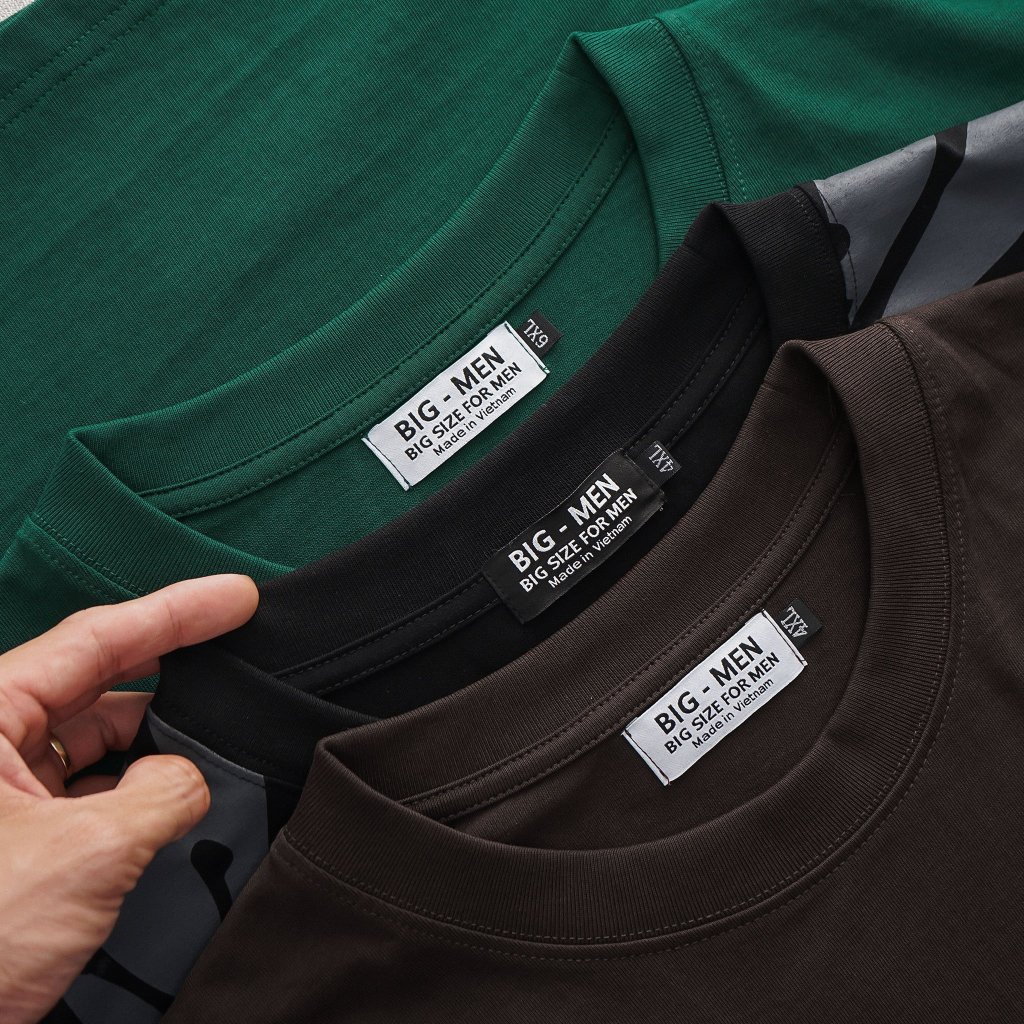 Áo thun cotton bigsize nam in hình xe bigsize cỡ đại < 140kg