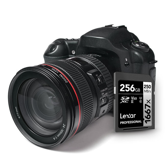 Thẻ nhớ máy ảnh/ máy quay Lexar 1667x SDXC UHS-II Professional SILVER Series 64GB/ 128GB/ 256GB, tốc độ đọc 250Mb/s